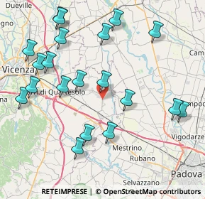 Mappa Via Vanzo Nuovo, 36043 Camisano Vicentino VI, Italia (9.231)