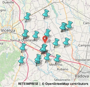 Mappa Via Vanzo Nuovo, 36043 Camisano Vicentino VI, Italia (6.731)