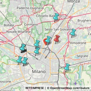 Mappa Via Gino Pollini, 20125 Milano MI, Italia (4.31333)
