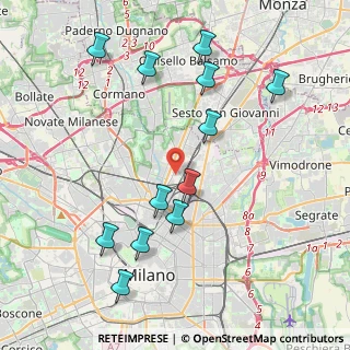 Mappa Via Gino Pollini, 20125 Milano MI, Italia (4.37833)
