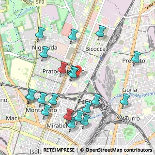 Mappa Via Gino Pollini, 20125 Milano MI, Italia (1.1725)