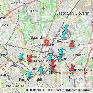 Mappa Via Gino Pollini, 20125 Milano MI, Italia (2.33786)