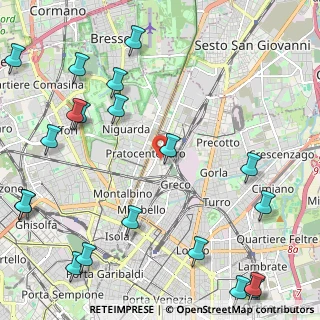 Mappa Via Gino Pollini, 20125 Milano MI, Italia (3.139)