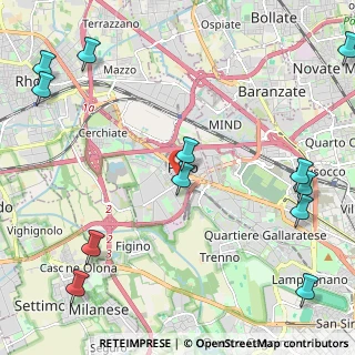 Mappa Via Camillo Benso Cavour, 20016 Pero MI, Italia (3.08667)