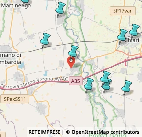 Mappa 24054 Calcio BG, Italia (5.41909)