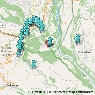 Mappa Via per Cerrione, 13888 Mongrando BI, Italia (1.05556)