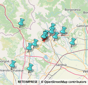 Mappa Via per Cerrione, 13888 Mongrando BI, Italia (11.95615)