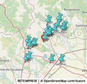 Mappa Via per Cerrione, 13888 Mongrando BI, Italia (11.48368)