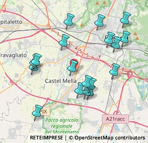 Mappa Via Luigi, 25125 Brescia BS, Italia (3.99944)