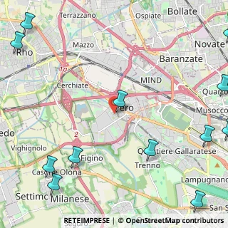 Mappa Via Mario Greppi, 20016 Pero MI, Italia (3.63615)