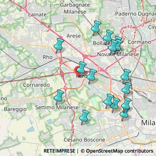 Mappa Via Mario Greppi, 20016 Pero MI, Italia (4.45875)