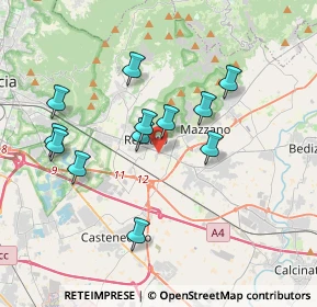 Mappa Via dei Mille, 25086 Rezzato BS, Italia (3.39417)