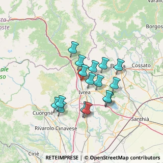 Mappa Via Olmetto, 10013 Borgofranco d'Ivrea TO, Italia (11.365)