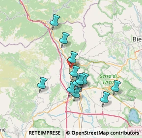 Mappa Via Olmetto, 10013 Borgofranco d'Ivrea TO, Italia (6.2575)