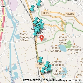 Mappa Via Olmetto, 10013 Borgofranco d'Ivrea TO, Italia (1.058)