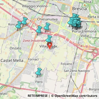 Mappa Traversa Ottava Villaggio Sereno, 25125 Brescia BS, Italia (2.613)