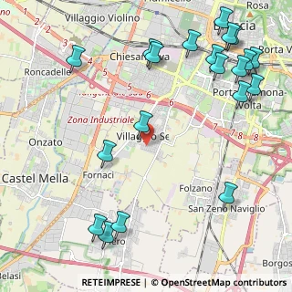 Mappa Traversa Ottava Villaggio Sereno, 25125 Brescia BS, Italia (2.884)