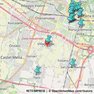 Mappa Traversa Ottava Villaggio Sereno, 25125 Brescia BS, Italia (3.29375)