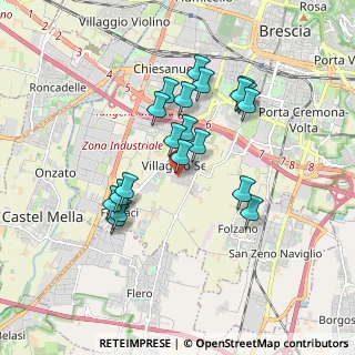Mappa Traversa Ottava Villaggio Sereno, 25125 Brescia BS, Italia (1.587)