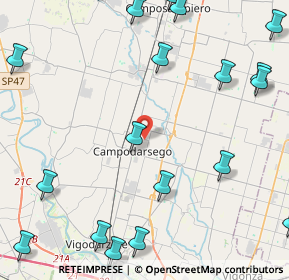 Mappa Via Madonnetta, 35011 Campodarsego PD, Italia (6.4255)