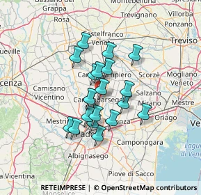Mappa Via Madonnetta, 35011 Campodarsego PD, Italia (9.9465)