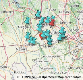 Mappa Via Concordato, 20012 Cuggiono MI, Italia (10.5385)