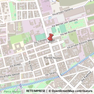 Mappa Via Ponte Nuovo, 45, 20128 Milano, Milano (Lombardia)