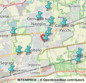 Mappa Via Giorgio Bizet, 20096 Pioltello MI, Italia (2.31583)