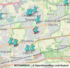 Mappa Via Giorgio Bizet, 20096 Pioltello MI, Italia (2.42833)