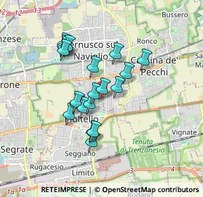 Mappa Via Giorgio Bizet, 20096 Pioltello MI, Italia (1.431)