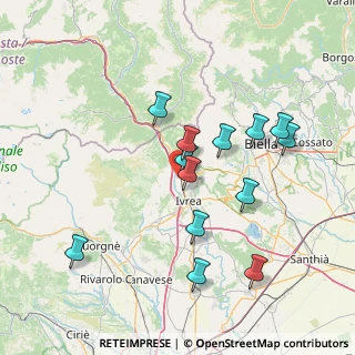 Mappa Via Mario Clemente, 10013 Borgofranco d'Ivrea TO, Italia (14.22692)