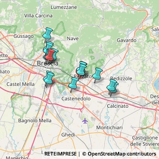 Mappa Via Giacomo Brodolini, 25086 Rezzato BS, Italia (6.02625)