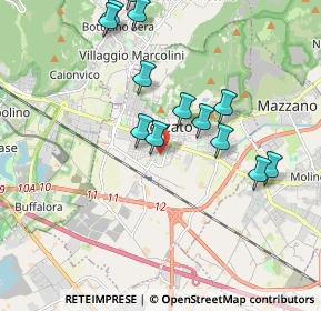 Mappa Via Alessandro Manzoni, 25086 Rezzato BS, Italia (1.92462)