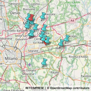 Mappa Via Ettore Majorana, 20051 Cassina De' Pecchi MI, Italia (6.7425)