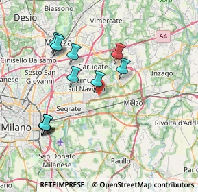 Mappa Via Ettore Majorana, 20051 Cassina De' Pecchi MI, Italia (7.81583)