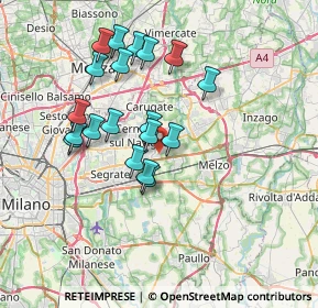 Mappa Via Ettore Majorana, 20051 Cassina De' Pecchi MI, Italia (6.54789)