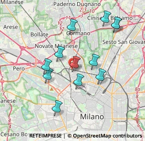 Mappa Via Cosenz, 20158 Milano MI, Italia (3.51417)