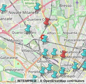 Mappa Via Cosenz, 20158 Milano MI, Italia (2.8025)