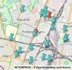 Mappa Via Luigi Mainoni d'Intignano, 20125 Milano MI, Italia (1.214)