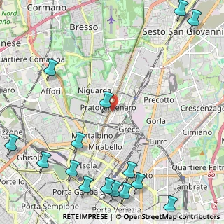 Mappa Via Luigi Mainoni d'Intignano, 20125 Milano MI, Italia (3.29733)