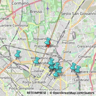 Mappa Via Luigi Mainoni d'Intignano, 20125 Milano MI, Italia (2.31818)