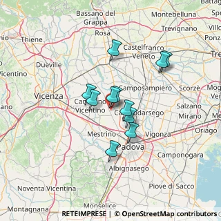 Mappa Via Tolleo, 35016 Piazzola sul Brenta PD, Italia (9.99455)
