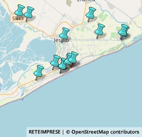 Mappa Via Dalmazia 2° Accesso al Mare, 30016 Lido di Jesolo VE, Italia (3.55571)