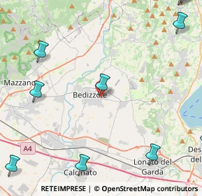 Mappa Viale delle Fiamme Verdi, 25081 Bedizzole BS, Italia (7.09583)
