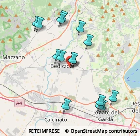 Mappa Viale delle Fiamme Verdi, 25081 Bedizzole BS, Italia (3.908)