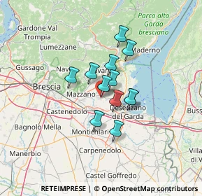 Mappa Viale delle Fiamme Verdi, 25081 Bedizzole BS, Italia (8.67167)