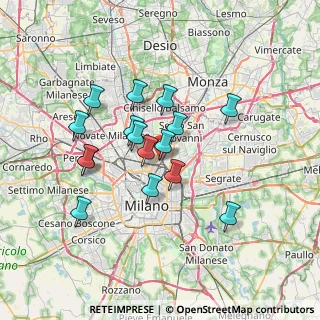 Mappa Via Stefano Ussi, 20125 Milano MI, Italia (5.99563)