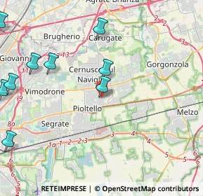 Mappa Via Verona, 20063 Cernusco sul Naviglio MI, Italia (6.13727)