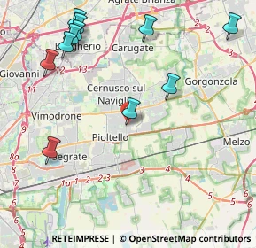 Mappa Via Verona, 20063 Cernusco sul Naviglio MI, Italia (5.09636)