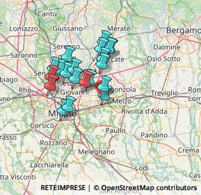 Mappa Via Verona, 20063 Cernusco sul Naviglio MI, Italia (10.735)